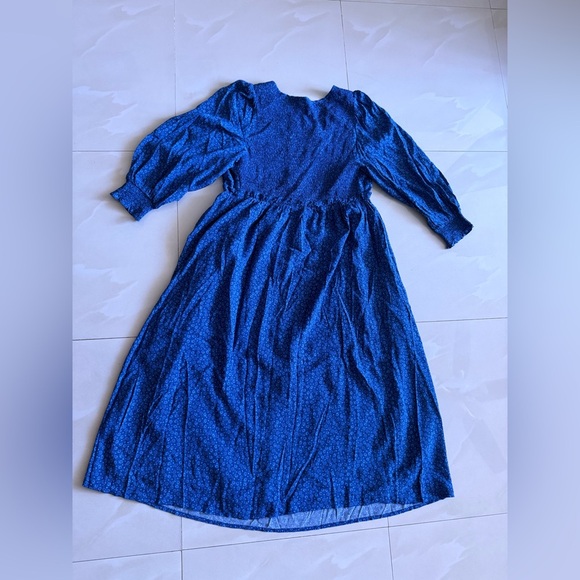 The Nines by HATCH Blue and Black Midi Dress - Picture 5 of 16